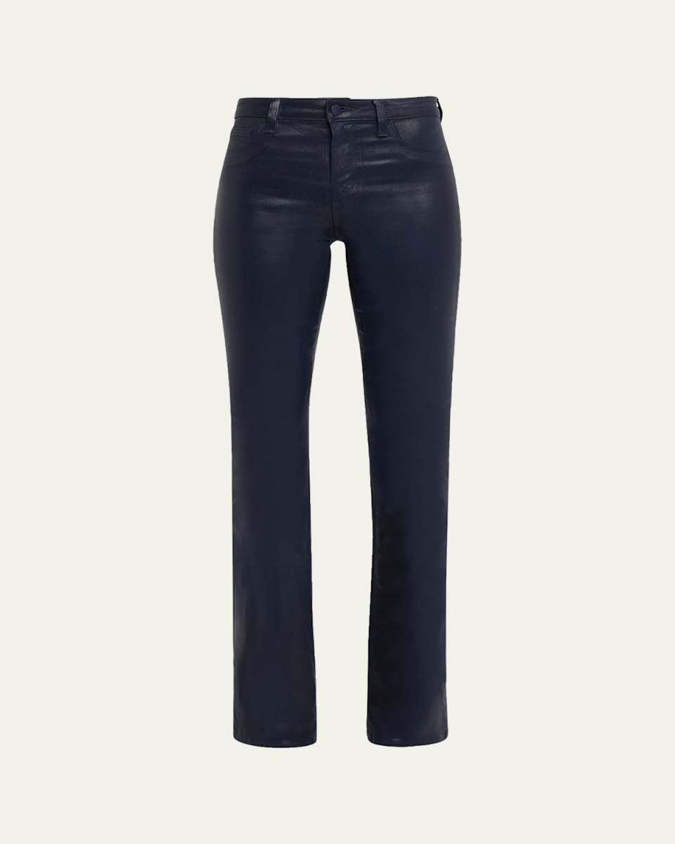 Selma High-Rise Coated Sleek Baby Boot Jeans
